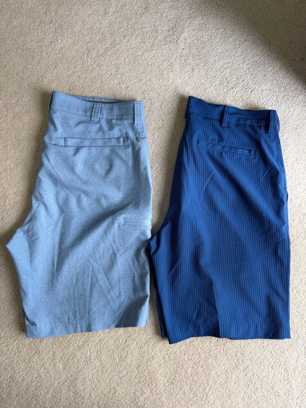 Set of Men's Blue Golf Shorts - size 34